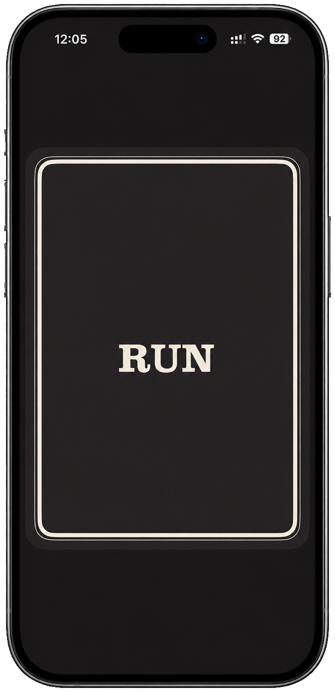 RUN app screen 5